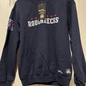 Houston Roughnecks Navy Crewneck Sweatshirt